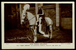 Ref 1625 - 1929 Real Photo Postcard - Miss Muriel Mellerup As Lady Godiva - Coventry - Coventry