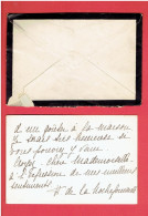 MDE. OU MLE. H. DE LA ROCHEFOUCAULD A BONNETABLE SARTHE CARTE DE VISITE AUTOGRAPHE POUR MLE. ALICE EDON A BONNETABLE - Famiglie Reali