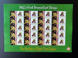 Papua New Guinea PNG 2007 Mi. 1244 Personalized Pope Pape Jean Johannes John Paul II (4) Saint Orchids Flowers - Papoea-Nieuw-Guinea