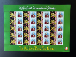 Papua New Guinea PNG 2007 Mi. 1244 Personalized Pope Pape Jean Johannes John Paul II (3) Saint Orchids Flowers - Papas