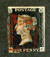 578 GBX GB 1840 Scott #1 Used (Lower Bids 20% Off) - Used Stamps