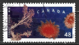 Canada 2002. Scott #1950 (U) North Atlantic Pink Tree, Pacific Orange, Cup And North Pacific Horn Corals - Usados