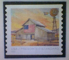 United States, Scott #5687, Used(o), 2022, Flags On Barns, Presort (10¢), Multicolored - Usati