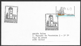Portugal Cachet Commemoratif 1995 Expo Philatelique Açores Eglise ATM Philatelic Expo Event Postmark Azores Church - Maschinenstempel (Werbestempel)
