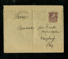 "OESTERREICH" 1911, Privat-Ganzsachenumschlag "3 Heller" Ex Wien Nach Wuerzburg (19642) - Enveloppes