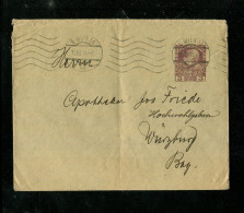 "OESTERREICH" 1911, Privat-Ganzsachenumschlag "3 Heller" Ex Wien Nach Wuerzburg (19642) - Covers