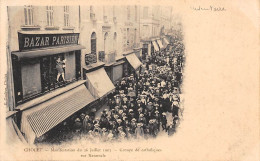 Cholet         49      Inventaires. Manifestation  De Juillet  1903. Groupe De Catholiques Rue Nationale  (Voir Scan) - Cholet