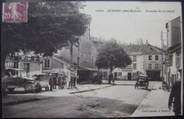 CPA 70 Jussey - L'Avenue De La Gare - Vue Du Garage Autos Et Pompes à Essence "ESSO"   A Voir ! - Jussey