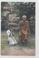 Burma - Buddhist Monk And Schoolboy - Myanmar (Burma)