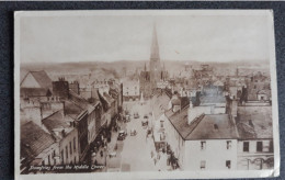 DUMFRIES FROM THE MIDDLE TOWER OLD B/W POSTCARD SCOTLAND - Dumfriesshire
