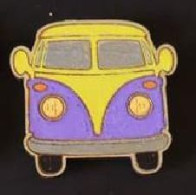 Magnet Bois Combi Volkswagen Violet/jaune - Transportmiddelen