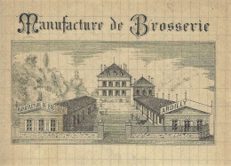 1894 SUPERBE VIGNETTE MANUFACTURE DE BROSSERIE Ardilly à Sens Yonne > Garnier Thiébault Gérardmer V.SCANS+ COTATION 35 € - 1800 – 1899