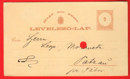 ZWJ-22 Ganzsache Entier Postal 2 Used 1879 To Patzau Tabor - Entiers Postaux