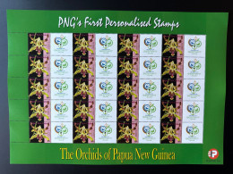 Papua New Guinea PNG 2007 Mi. 1244 Personalized FIFA Football World Cup Germany Deutschland WM Soccer Orchids Flowers - Papúa Nueva Guinea