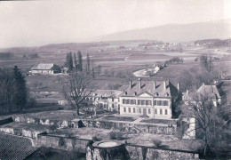 Vullierens VD, Le Château Vu D'avion (877) 10x15 Pli - Vullierens