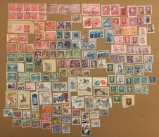 LOT DE 165 TIMBRES OBLITERES SEULS OU PAIRES DIFFERENTS TCHECOSLOVAQUIE - Collections, Lots & Series