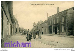 CPA   51   PARGNY SUR SAULX  LA GRANDE RUE  BELLE ANIMATION   PARFAIT ETAT - Pargny Sur Saulx