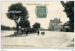 CPA 10  ROMILLY SUR SEINE      LA GARE   PARFAIT ETAT - Romilly-sur-Seine