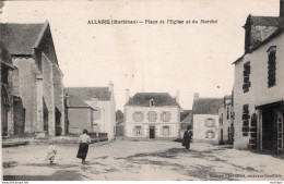 CPA -  56 -  ALLAIRE  -   Place De L'église Et Du Marché - Allaire