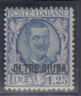 ITALIA - OLTRE GIUBA - Sassone 43  Cat. 180 Euro - Linguellato - MH* - Oltre Giuba