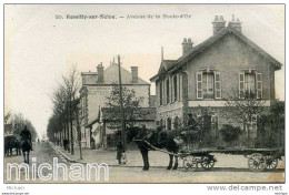 CPA   IO ROMILLY AVENUE DE LA BOULE D'OR ATTELAGE      PARFAIT ETAT - Romilly-sur-Seine