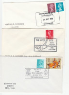 3 Diff 1970s GOLF The OPEN CHAMPIONSHIP Event COVERS Stamps Cover GB Sport - Golf