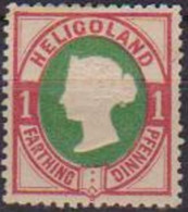 HELIGOLAND ANTICHI STATI  1875  EFFIGE DELLA REGINA VITTORIA NUOVO TIPO  IN RILIEVO UNIF. 10 MLH VF - Helgoland