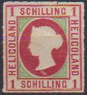 HELIGOLAND ANTICHI STATI  1867-68 EFFIGE DELLA REGINA VITTORIA IN RILIEVO  UNIF.2  MLH VF - Helgoland