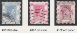 HongKong - #161B+62+62 - Used - Used Stamps