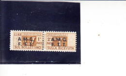 TRIESTE  1947-8  - Sassone   1** -  Pacchi - Paketmarken/Konzessionen