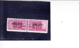 TRIESTE  1949-53  - Sassone   20** -  Pacchi - Postal And Consigned Parcels