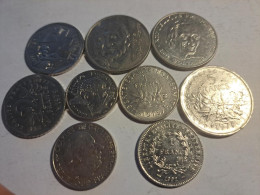 FRANCE    Lot De 9  Monnaies ( 413 ) E - Kiloware - Münzen