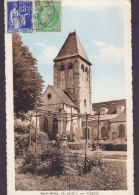 France CPA Frontside Franking Maximum Card Saint-Brice Sous-Forêt (S. Et O.) Eglise 1947 PARIS-CENTRAL (RED) Cancel - Saint-Brice-sous-Forêt