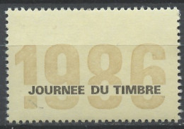 France - Frankreich érinnophilie 1986 Y&T N°V(2) - Michel N°ZF(?) ***  - Journée Du Timbre, Année - Briefmarkenmessen