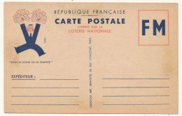 Carte De Franchise Militaire - Offerte Par La Loterie Nationale - "Sous Le Signe De La Chance" - Non Utilisée (époque 39 - Lettres & Documents