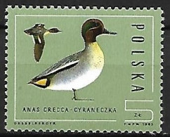 Poland - MNH ** 1985 :   Eurasian Teal  -  Anas Crecca - Canards