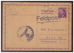 BM (008420) Ganzache Gelaufen Mit Feldpost 1943, Fliegerhorstkommandatur Liegenschaften, Gibt Auskunft über Baumaterial - Briefe U. Dokumente