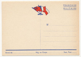 Carte De Franchise Militaire - Trois Drapeaux - Edition Privée, Guerre 1939 - Brieven En Documenten