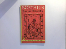 Boethius : Trost Der Philosophie - Philosophie