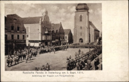 CPA Tschernjachowsk Insterburg Ostpreußen, Russische Parade Am 3. September 1914 - Ostpreussen