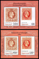 [Q] Austria-Ungheria / Austria-Hungary 2017: 2 Fgl. Francobolli Del 1867 / Classic Stamps Of 1867 Joint Issue, 2 S/S** - Emissions Communes