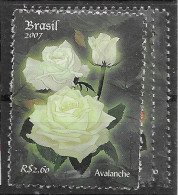 Brazil 2007 Roses Set Mnh ** 8 Euros - Neufs