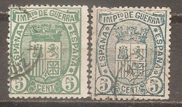 España/Spain-(usado) - Edifil  154-54a - Yvert  Impuesto De Guerra-3-3a (o) - Kriegssteuermarken