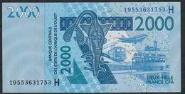 W.A.S. NIGER P616Hs 2000 FRANCS (20)19  Date = 2019    UNC. - Estados De Africa Occidental