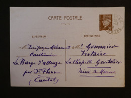 BY16 FRANCE  BELLE CARTE FM ENTIER PETAIN 1941 LA BARGE A LA CHAPELLE +AFF. INTERESSANT ++ - Andere & Zonder Classificatie