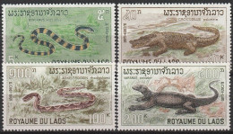 Laos 1967, Postfris MNH, Reptiles - Laos