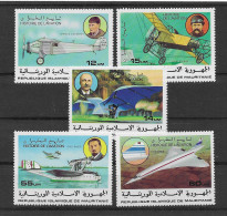 Mauretanien 1977 Flugzeuge Mi.Nr. 576/80 Kpl. Satz ** - Mauritanie (1960-...)