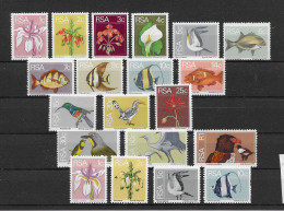 Südafrika 1974 Flora Und Fauna Mi.Nr. 447/62 + 463/66 Kpl. Satz Postfrisch ** - Ongebruikt