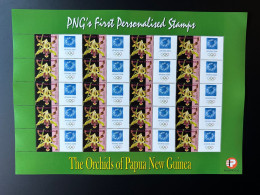 Papua New Guinea PNG 2007 Mi. 1244 Personalized Athens 2004 Olympic Games Jeux Olympiques Olympia Athen Orchids Flowers - Orquideas