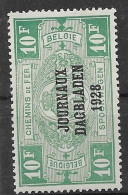 Belgium 1928 Mh * (30 Euros) - Giornali [JO]